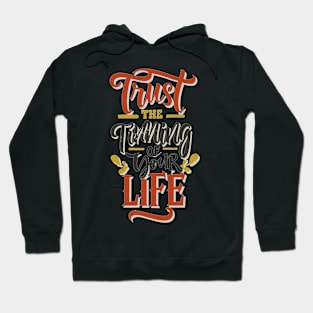 "Life's Rhythm" - Empowering Calligraphy Art Hoodie